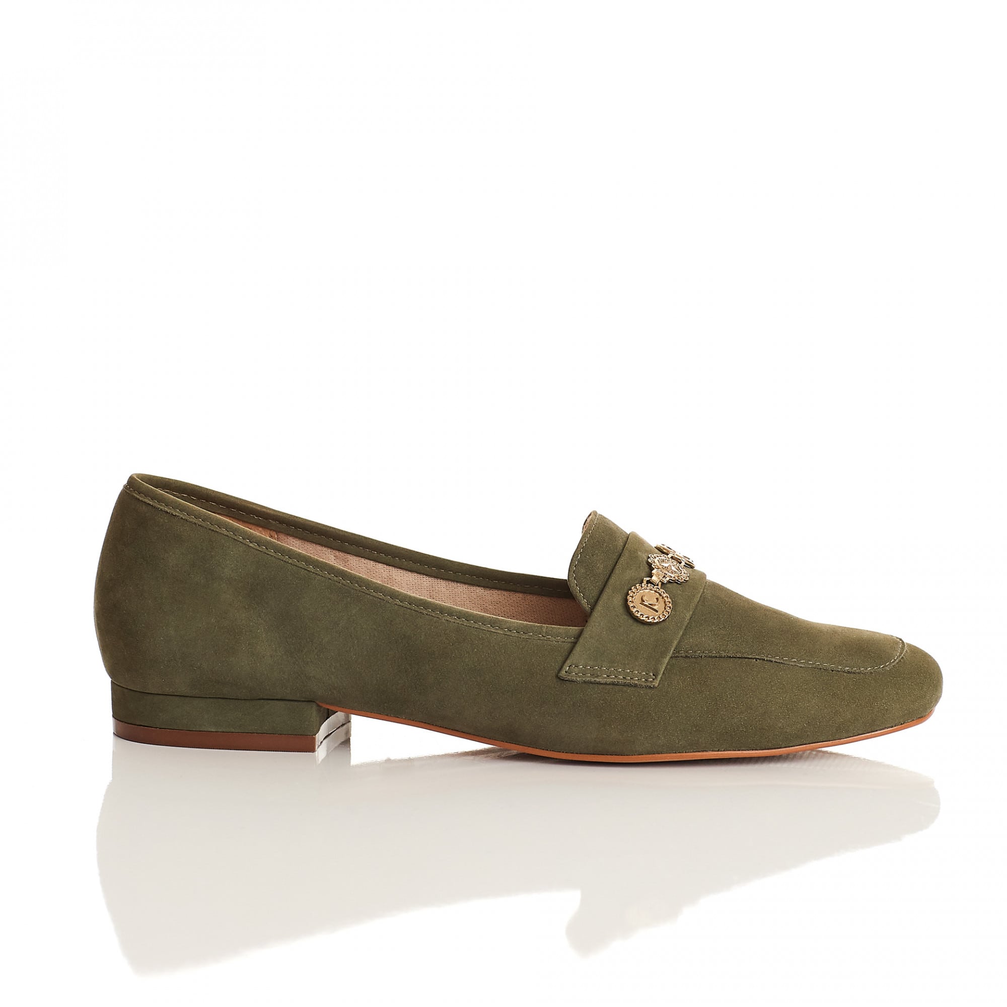 LOAFER COURO SARA - PISTACHE