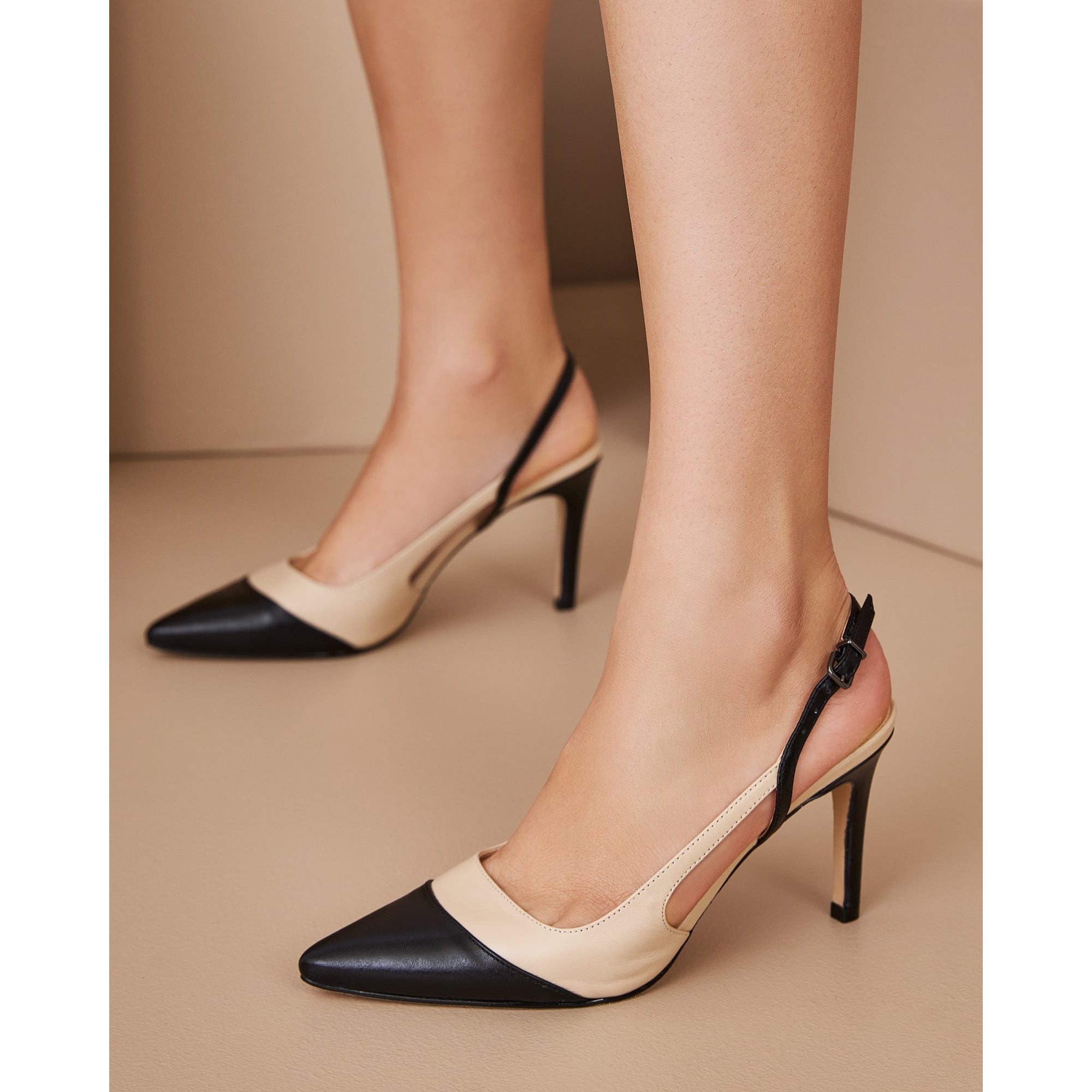 Scarpin bicolor discount