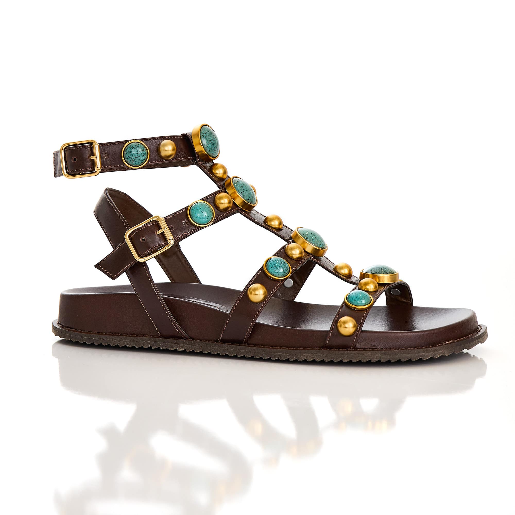 PAPETE COURO MARIANA - MARROM 