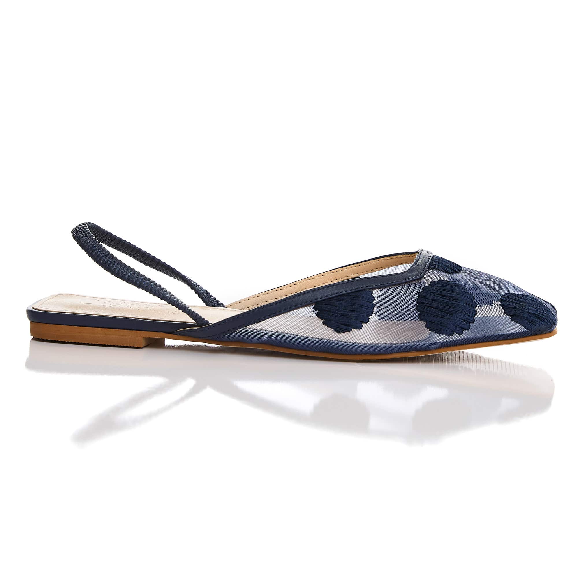 SAPATILHA SLINGBACK TULE VIVIAN - MARINHO