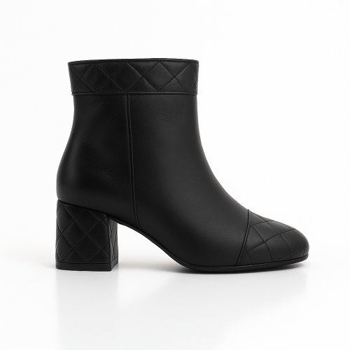 BOTA COURO CANO CURTO LOLLA - PRETO
