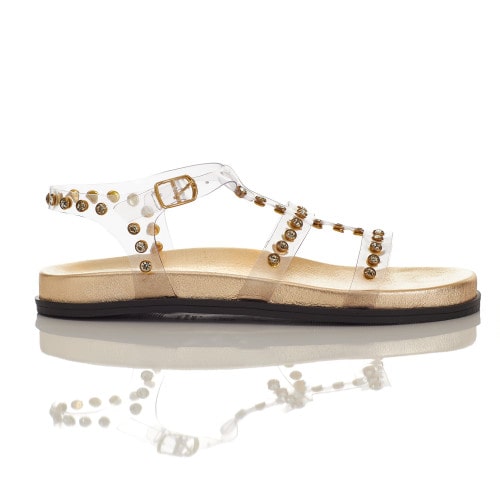 Amaryl studded clear sandal new arrivals