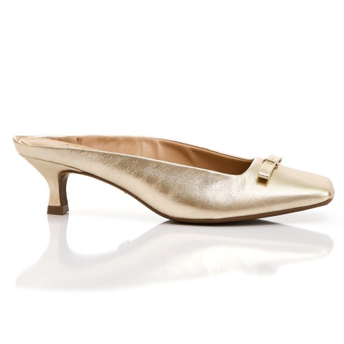 MULE COURO JEZA - OURO LIGHT