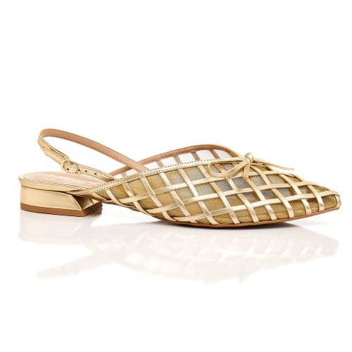 SAPATILHA COURO LILI - OURO