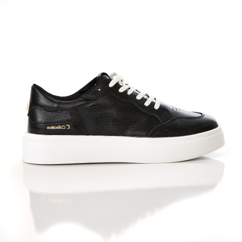 TENIS COURO LU  - PRETO