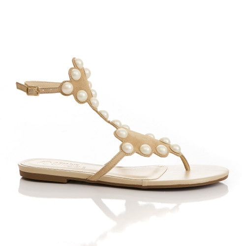 RASTEIRA COURO NOBUCK ZELDA - OFF WHITE