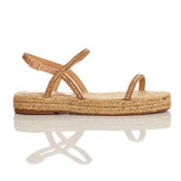 FLAT COURO NEW LAIS - NUDE