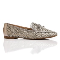 MOCASSIM TRESSÊ CINDY - PRATA