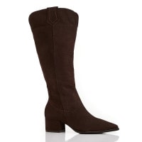 BOTA CANO ALTO COURO ÁUREA  - CAFÉ NOBUCK